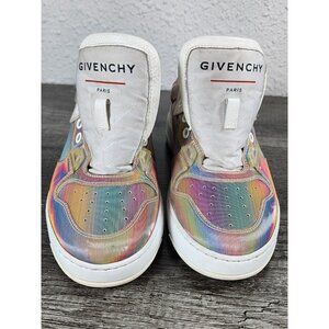 GIVENCHY Calfskin Wing Iridescent Low Shoes - Womens Size 7 - FR 0199 {no lace}